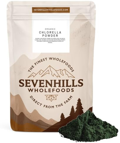 Sevenhills Wholefoods Polvere Di Clorella, Parete Cellulare Rotto Bio 500g