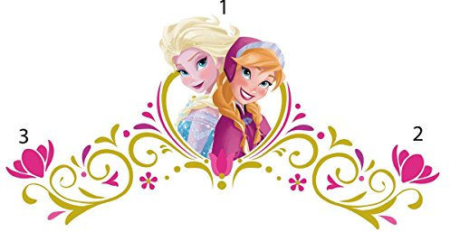 Disney RoomMates Frozen Anna & ELSA Headboard, Mehrfarbig, RMK2748GM
