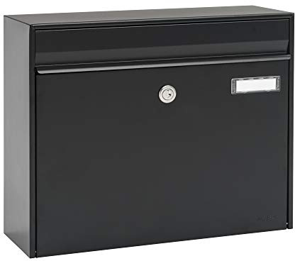 Renz 101190DE, MEFA 101 Boîte aux lettres avec inscription en allemand Vals 101 avec cadenas Noir 310 x 385 x 137 mm
