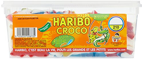 Haribo Bonbon Gélifié Croco x 210 Pièces 1,155g
