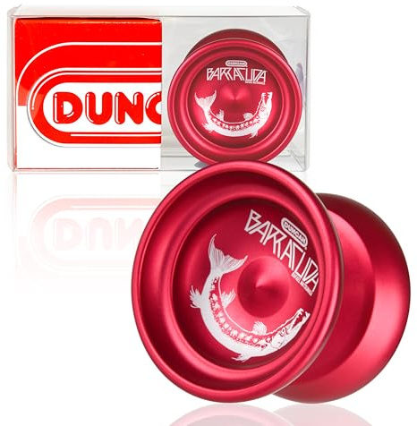 Duncan Toys Barracuda Yo-Yo, nicht reagierendes Pro-Level-Jojo, konkaves Lager und Aluminiumkörper, rot