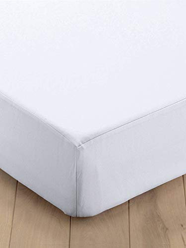 Vertbaudet Schonbezug aus Molton weiß 90x200