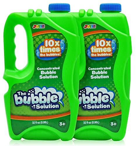 JOYIN 2 * 0.95L KOZENTRIERT Seifenblasenflüssigkeit (bis zu 19 L) Seifenblasen Nachfüllflasche für Mischung der Riesenseifenblasen und Normale Seifenblase für Seifenblasenmaschine Seifenblasenpistole