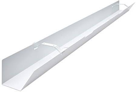 EISNHAUER ® Kabelwanne Basic abklappbar gegen den Kabelsalat am Schreibtisch (1470 mm, Weiß)
