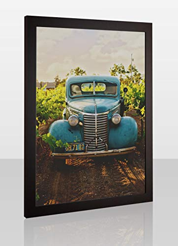 Montana Deluxe Bilderrahmen Posterrahmen 48x64 cm Puzzlerahmen Braun Dunkelbraun Farbgruppe C Klares Kunstglas