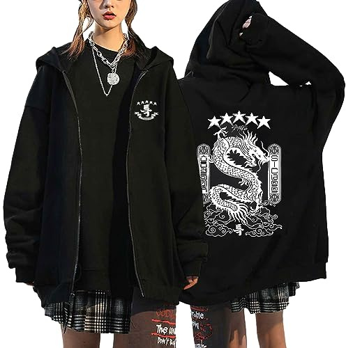 NCTCITY Dam huvjacka Stray Kids (S-Class) Y2K E-Girl Zip Up hoodies fritid streetwear tröja långärmad topp Harajuku överdimensionerad jacka sweatshirt BangChan Changbin Hyunjin Han Felix, Svart-1, M
