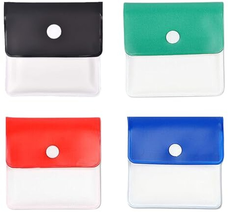 Leakproof Fireproof Pocket Ashtrays, 4-Pack Portable PVC Pouches for Car, Travel & Daily Use
