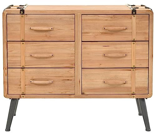 KTHLBRH Schubladenkommode Massivholz Tanne 91x35x73 cm Büro-Stauschrank Wohnzimmerschrank Möbel für das Wohnzimmer Geeignet für Wohnzimmer, Schlafzimmer, Büro