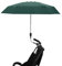 Paraguas para Silla de 35 Pulgadas con Abrazadera Universal Protecciones Solares Clip a Prueba de Lluvia en la Playa Paraguas para Silla de Ruedas Paraguas Portátil Al Aire Libre para Silla de(Verde)