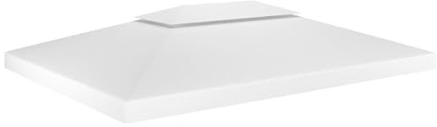 CLALER Pavillon Ersatzdach 3x4 Wasserdicht, Pavillon Dach 3x4 m Ersatzdach, Weiß