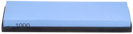 QUARKZMAN 2pcs Couteau Affûtage Pierre Ensemble 1000 Grit Couteau Affûtage Pierre avec Caoutchouc Base Aiguiseur Pierre à Aiguiser pour Couteaux Ciseaux Cuisine Aiguiser Outils, Bleu