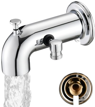 LOCALAND Tub Spout with Diverter, Bathtub Spout for Hand Shower,Chrome Plated