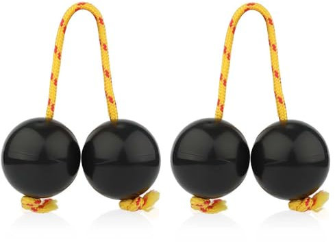 2 Paar Kashaka Aslatua Shaker, Aslatua Instrument Rhythmic Ball Handpercussion Afrikanische Traditionelle Musikinstrumente für Kinder Erwachsene Hochzeit Partys Musik Unterricht