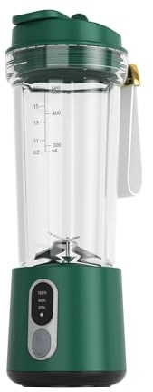 Colcolo Mixeur Portable, mixeur à Fruits, Smoothies, Shakes 300 W, Mini mixeur, Bouteilles, électrique, mixeur, Tasse pour Le Bureau et Les, Vert