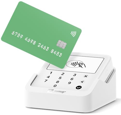 SumUp Solo Lite Kartenleser – Kartenlesegerät mit Ladestation – Mobiles Terminal für Kartenzahlungen – Keine Monatsgebühren