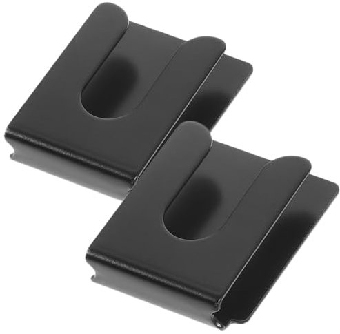 Hoement 2 Stück Metall Mikrofonhalter Auto Robuster Handmikrofon Halterclip Mit 3m Klebehalterung Universell Kompatibel Für Autoradio Und Mobiles Funkgerät Leicht Tragbar Für Auto Und Büro
