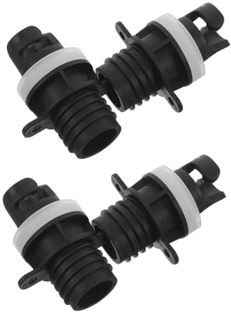 CONGARTENO 4pcs Air Valve Adapter Set for Inflatable Boats and Kayaks, Paddle Board Pump Attachment Compatible, Quick-connect Air Pump Converter for Dinghy and Sup Inflation