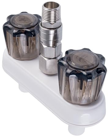 Wohnmobil-Duscharmaturen, 400 g, Wohnmobil-Wannen-Duscharmatur, ABS mit Edelstahl-Schnellanschluss-Adapter, Hochdruck-Wasserhahn, einziehbarer Outdoor-Wohnmobil, Anhänger, Boot, Van, Badezimmer