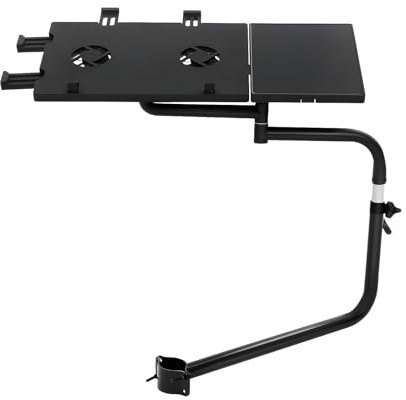CHERIPOLI Tastatur Halter Armlehne Laptophalter Laptop Halterung, Schwenkbar Keyboardständer Stuhl-Arm-Klemmstütze Laptop-Halter Halterung Stuhl-Armlehne
