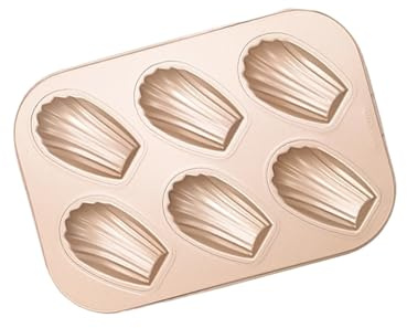 Vdaxvme Stampo per dolci Madeleine 6/12, antiaderente, per alimenti, in acciaio al carbonio