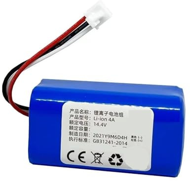 14.4V 2800mAh Battery,Compatible For Proscenic 800T 830P 820P 820T 820S， Robotic Vacuum Cleaner Li-ion Rechargeable Pack Part(Wire sequence B)