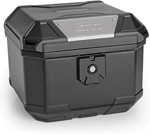 Generico B38N BAULETTO NERO 38 LT TOP CASE VALIGIA MOTO SCOOTER compatibile con GIVI PIASTRE E SUPPORTI MONOLOCK B38 N