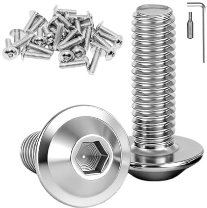 Jiahezhi M8 x 16 mm Linsenkopfschrauben, edelstahlschrauben 15 Stück | Strapazierfähige Bilderhaken, Rechtwinklige Wandhaken, Einfache Montage, für Zuhause und Büro Vielseitige Aufhängelösung