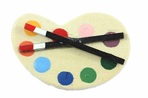 Miniblings Farben Brosche Pin Anstecker Palette Maler Künstler Malerpalette | Für Revers, Jacke oder Tasche, aus Berlin, ein Fundstück für Sammler
