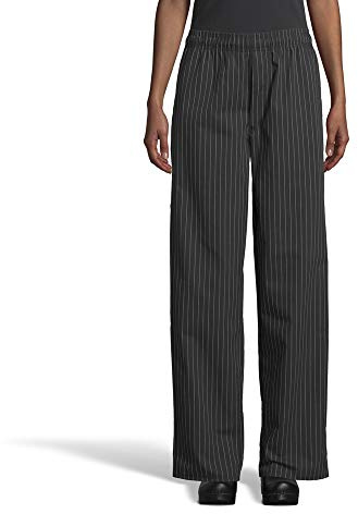 Uncommon Threads womens Yarn Dyed Baggy Chefs Pants, Pin Stripe, Large US