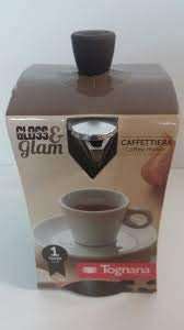 Tognana Caffettiera Moka Classico Vintage Stile Rustico in Alluminio Gloss e Glam Rame Bronzo (Rame, 1 Tazza)