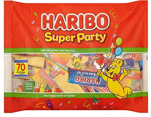 Haribo Lot de 70 mini sachets de bonbons