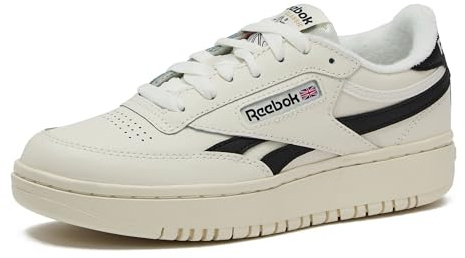 Reebok Women's Club C Double Revenge Platform Sneaker, Chalk/Core Black, 8