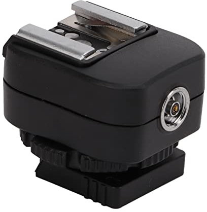 Hot Shoe Adapter,TF‑334 Hot Shoe Adapter with Extra PC Sync Connection Port,for Sony A7, A9 Series Camera to for Canon for Nikon Flash Speedlite