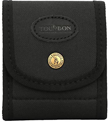 TOURBON Supporto per cartuccia per fucile in nylon nero con porta munizioni con passante per cintura adatto per 30-06, 308WIN ecc