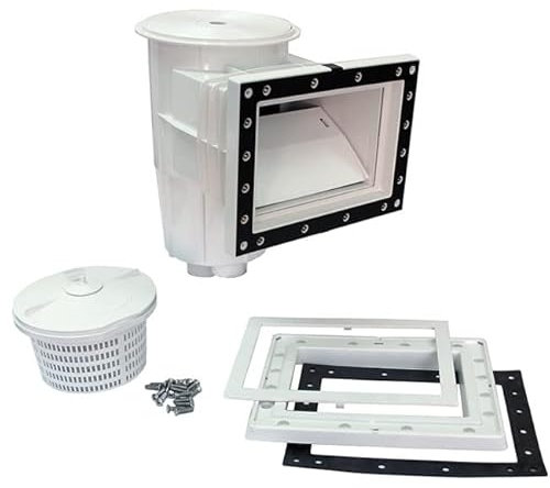 Suinga Skimmer da 15 litri con bocca standard per piscine con liner e prefabbricate. (Coperchio circolare)