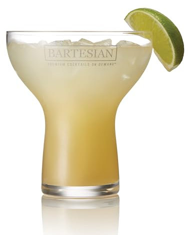 Bartesian Bicchiere Margarita Senza Stelo – Bicchieri per Cocktail & Mocktail, Bicchieri da Bar per Margarita, Cosmopolitan, Lemon Drop, Piña Colada o Cocktail Ghiacciati, 444 ml, Set da 2