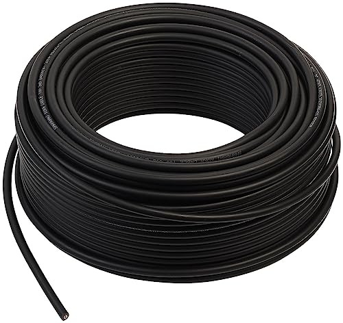 revolt Kabelverlängerungen: Solarkabel mit 1x 4 mm² (12 AWG), 50 m, IP68, bis 1.800 V, schwarz (Photovoltaik Anschlusskabel, Verlängerungskabel, PV)