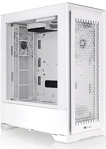 Thermaltake CTE T500 Air Snow E-ATX Full Tower with Centralized Thermal Efficiency Design; 3x140mm White CT140 Fans Pre-Installed; Tempered Glass Side Panel; CA-1X8-00F6WN-00; White