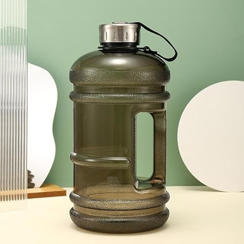 Zanbeel 2.2L Gym Water Bottle: Built Strong with Wrist Straps, Leak-Proof Flip Cap | BPA-Free Hydration for Men and Women during Fitness, Running & Camping (Black)