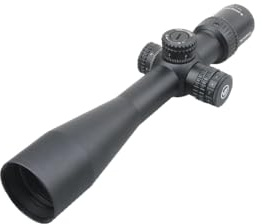 Vector Optics Veyron 6-24x44 First Focal plane Illuminated Etched Glass MPR-V5 Reticle 0.1 MRAD Side Focus Compact 294mm long Rifle Scope - Free Weaver/Picatinny Mounts Included