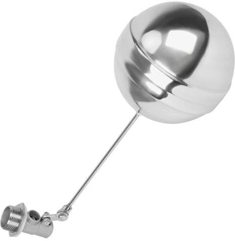 awliye Edelstahl Schwimmerventil G 1 DN25 Wasser Sensor Schwimmerkugelhahn 32mm Außengewinde Schwimmerventilkörper für Wassertank Wasserturm Wasserstandsregelventil automatische Tank Pool