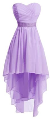 Generisch Vestido de gasa de tul para mujer, vestido de dama de honor de encaje de encaje, Color lila., 50