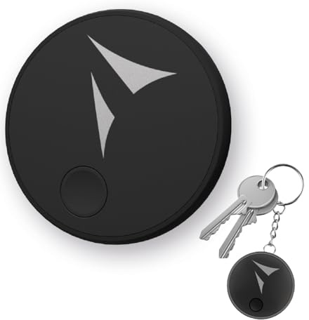 Techmade Smart Tracker Compatibile con Apple Dov'è - Localizzatore Chiavi, Valigie e Zaini - Connessione Bluetooth, Suono Forte e Funzione SOS - Batteria CR2032 Sostituibile (1)