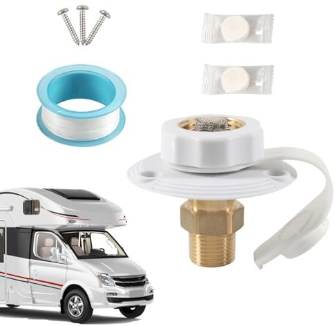 RV-Wassereinlassanschluss, RV-Wassereinfüllanschluss - Wassereinfüllluke Campinganhänger Wohnmobil Wassereinlass - Robuste Wassereinlassluke, RV-Wassereinlassanschluss für Bootscamping