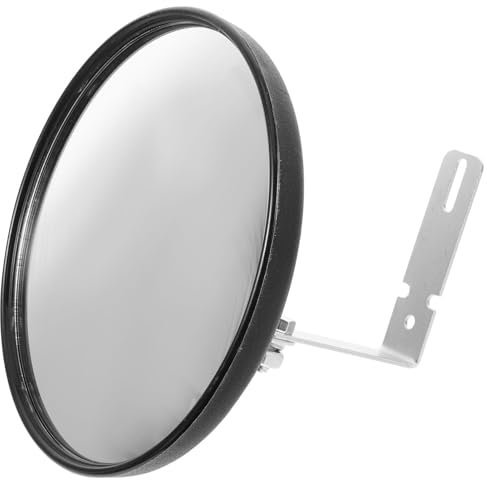JECOMPRIS Konvexer Sicherheitsspiegel 16cm aus Leichtem Material Wandmontierter Diebstahlschutz Spiegel für Garagen und Einfahrten Erweiterte Sicht für Außenbereich und Verkehrssicherheit