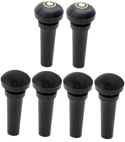 CATIEBYE 6stücke Violin Tailpieces Aus Ebenholz Universelle Endpins Für Violinmarken Robuste Und Langlebige Saitenhalter Für Verbesserte Spielqualität Und Ansprechendes Design