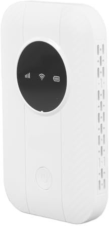 Hotspot Mobile 4G, Router Hotspot Ad Alta velocità da 300 Mbps Fino a 10 Dispositivi con Slot per Schede SIM, Router 4G LTE Portatile da 2100 MAh, per Viaggi, Viaggio