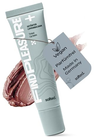 salted. Tinted Lip Balm | 15 ml | Aufpolsternder Lippenbalsam für sofortige Pflege | Nährend und Feuchtigkeitsspended | Lippenpflege für weiche, geschmeidige Lippen | Ziegelsteinrot | Vegan