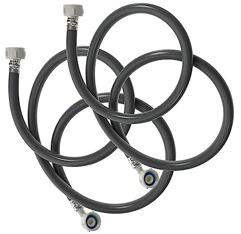DOITOOL 2pcs Washer Water Inlet Hose Long PVC Washer Tube Connector for Washing Machine Water Hose Use in Laundry