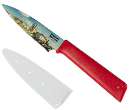 KUHN RIKON COLORI®+ Rüstmesser Zürich, gerade Klinge, Edelstahl